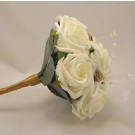 Ivory Rose & Gold Children's Crystal Posy