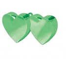 Green Double Heart Balloon Weight