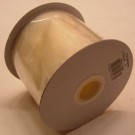 Ivory Ribbon Wired Organza 75mm