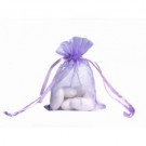 10 Lilac Organza Wedding Favour Bags