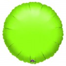 18'' Lime Green Round Foil Balloon