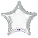 19'' Metallic Silver Star Foil Balloon