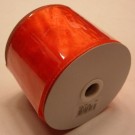 Orange Ribbon Wired Organza 75mm