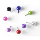 100 White Round Headed Pearl Pins