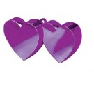 Purple Double Heart Balloon Weight