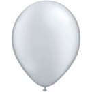 50 Silver Latex Balloons