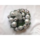 8'' Silver Bauble Festive Christmas Wreath