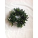 7'' Small Silver Christmas Wreath