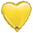 18'' Yellow Heart Foil Balloon