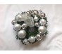 8'' Silver Bauble Festive Christmas Wreath