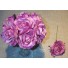 6 Lavender Luxury Silk Open Roses