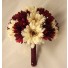 Burgundy & Ivory Gerbera Crystal Posy Bouquet