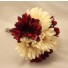 Burgundy & Ivory Gerbera & Crystal Bridesmaid Bouquet