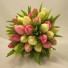 Cream & Pink Tulip Bridal Posy Bouquet