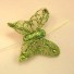 Green Sheer Organza Butterflies