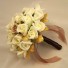 Ivory Rosebud & Gold Leaf Bouquet