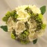 Ivory Open Rose & Bead Posy Bouquet