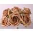 6 Luxury Mocha Medium Roses