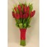 Red Tulip Bridal Posy Bouquet