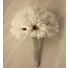 White Gerbera & Crystal Posy Bouquet