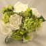 White & Green Rose & Bead Posy Bouquet