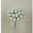 White Rose Shimmer Bridal Posy Bouquet