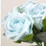 Aqua Turquoise Medium Rose Sample