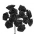 Black Satin Ribbon Roses