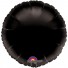 18'' Black Round Foil Balloon