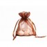 Chocolate Brown Organza Wedding Favour Bags