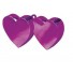 Cerise Pink Double Heart Balloon Weight