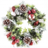 Luxury 11'' Holly With Candy Cane Christmas Wreath