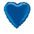 18'' Dark Blue Heart Foil Balloon