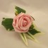 Pink Rose Diamante Buttonhole