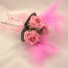 Pink Rose Feather Mini Wand