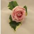 Pink Rose Diamante Buttonhole