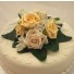 Gold & Cream Rose Luxury Cake Topper