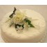 Ivory Rose Corsage Cake Topper