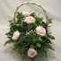 Light Pink Rose Diamante Flowergirl's Basket