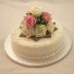 Pink & Ivory Rose Luxury Cake Topper