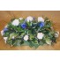 Ivory & Blue Rose Table Arrangement