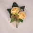 Double Gold Rose Buttonhole