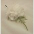 White Carnation Fern Buttonhole