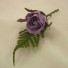 Lilac Rose Fern Buttonhole