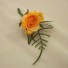 Yellow Rose Fern Buttonhole