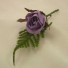 Lavender Rose Fern Buttonhole