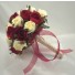 Burgundy & Ivory Rose Bridal Bouquet