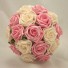 Pink & Cream Rose Bridal Bouquet