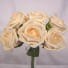 6 Luxury Cream Medium Roses