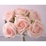 6 Luxury Light Pink Medium Roses